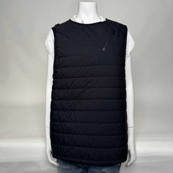 Unisex Neighborhood NWT Black Side Zip Down Puff N Vest Size L - Picture 1 of 15